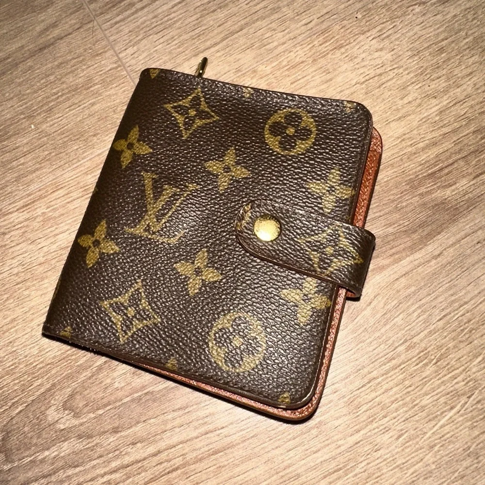 Louis Vuitton Brown and Gold Monogram Wallet